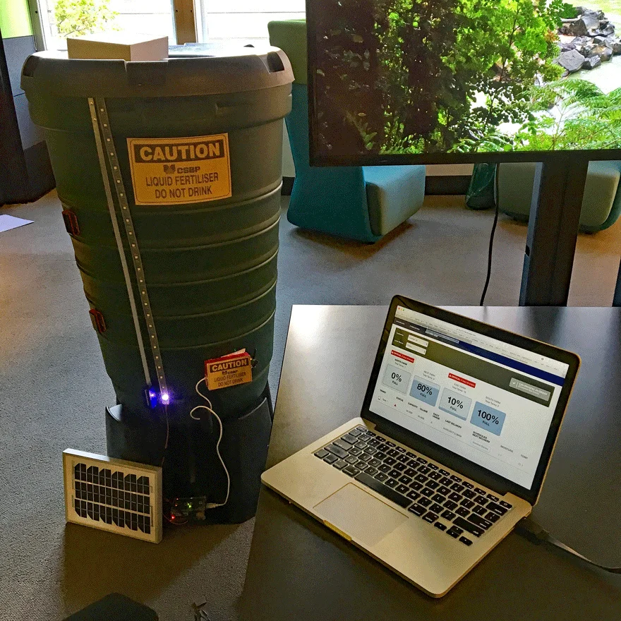 Our IoT setup for Telstra Hackathon